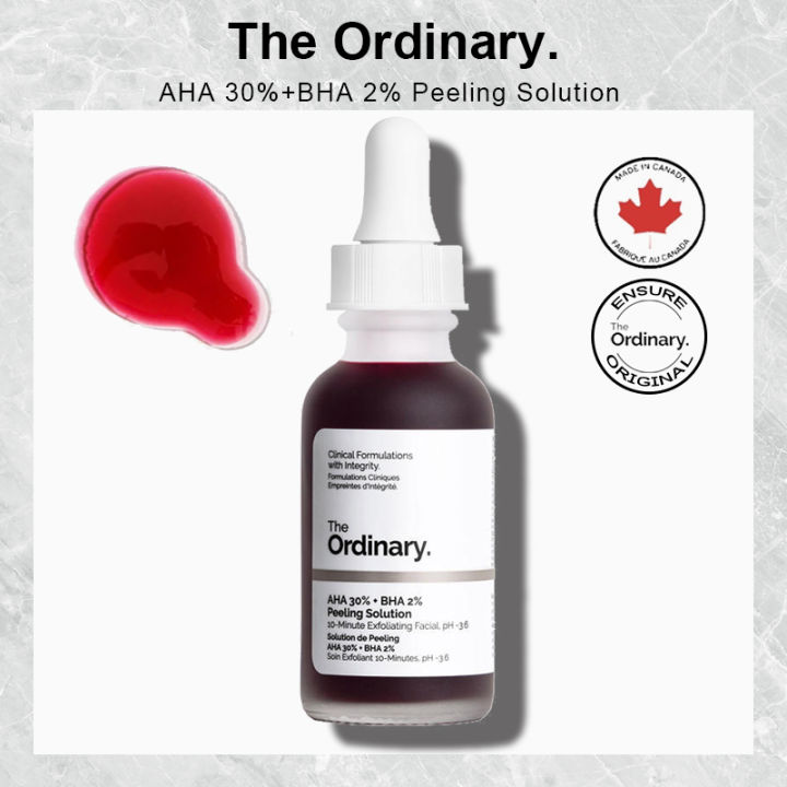 The Ordinary AHA 30%+BHA 2% Peeling Solution serum Facial essence ...