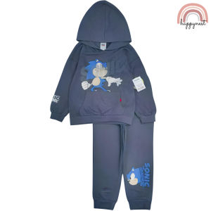 Sonic Hedgehog Hoodie Tracksuit Imported Jogger Set Cute Terno OOTD 4-7 Years old SS102