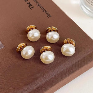 5Pcs/Set Pearl Circle Brooch Pins Women Fashion Brooches for Women Accessories