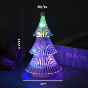 LED Lamps Mini Christmas Tree Desktop Light Bedside Atmosphere Night Light Glowing Crystal Tree Home Christmas Decor