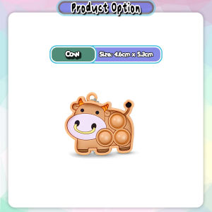 [Choo Choo Toy] Mini Push Pop Bubble Fidget Sensory Toy Keychain Funny Anti-Stress Fidget Mainan Pop 解压泡泡乐 - BT299-Mini