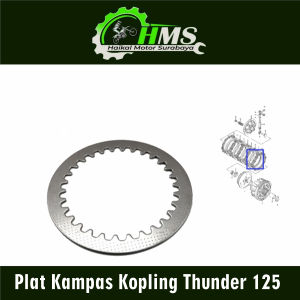 Plat Kampas Kopling Thunder 125 (Harga Per 1 PC) - Plate Pelat Plat Gesek Kampas Kanvas Kopling