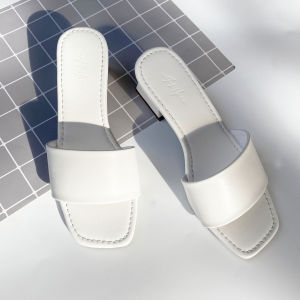 Dép cao gót nữ đế vuông thời trang dáng guốc sandal cao 5 phân quai ngang cao cấp Hishoo size 34-41 S039