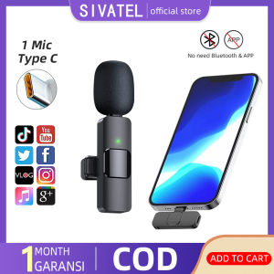 Wireless Lavalier Microphone Portable Video Recording Mic Live Phone Mini Mic Vlog Youtuber Mikrofon