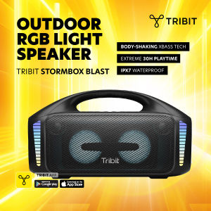 Tribit Stormbox Blast Bluetooth Speaker 90W Speaker Bluetooth 5.3 Outdoor RGB Light IPX7 Water Proof Party TWS Pairing