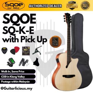 SQOE SQ-K-E 40 inch Grand Auditorium Acoustic Guitar with Sqoe KLT-18A pick up ( SQK / SQKE )