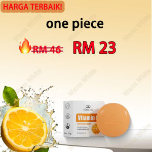 vitamin c whitening soap Brightening Multi-Use Soap Bar 100g - Gentle Face Wash & Body Cleanser for Face Body & Hand Gentle Cleansing (Malaysia Choice)