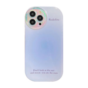 Candy Gradient Laser Phone Case for iPhone 17 /16/ 15/ 14 Full Camera Protection Shockproof Cover