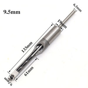 1pc Square Hole Chisel Wood Drill Bits Square Hole Drill Bits Woodworking Mortising Chisel Countersink Bit Kits Tools For DIY Wood Furniture Carving