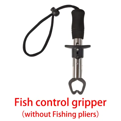 ICAMPDO Stainless Steel Fishing Plier Clip with Scale and Fish Lip Grip Gripper Tackle Tool Set for Easy Fishing Grabber Lips Grip Fish Accessory for Casting Durable Clamp Pliers for Fishing Accessories