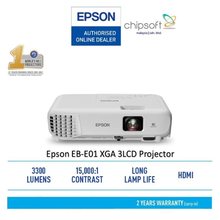 Epson EBE01 XGA 3LCD Projector Lazada