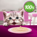 WHISKAS - Wet Cat Food for Kitten (2-12 month) in Chicken Mousse Flavour, 80g. 