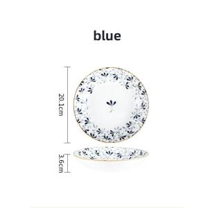 Omk gốm phong cách Nhật Bản 8 inch sâu tấm mì ống tấm bát đựng sa lát súp tấm