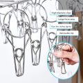 50Clips Stainless Steel Clothes Hanger Drying Racks Clips Ipitan Sipitan Hanger With Clip. 
