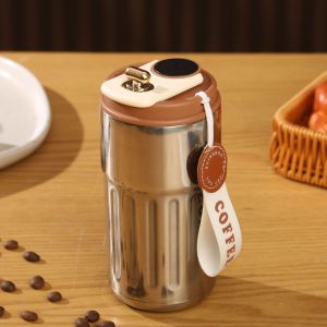 Cốc cà phê giữ nhiệt hiển thị nhiệt độ thông minh phong cách sang trọng cao cấp khắc chữ. logo Cốc nước làm quà tặng sự kiện công ty