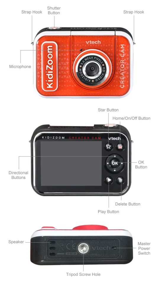 Kidizoom camera with online green screen