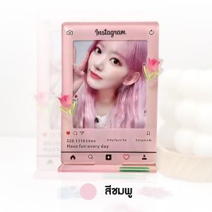 กรอบรูปไอจี กรอบรูปโพลารอยด์ ตกแต่งอิโมจิน่ารัก DIY ขนาด 3 นิ้ว สําหรับใส่บัตร ไอดอล กรอบรูปอะคริลิค