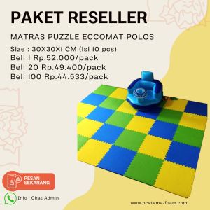 Matras Puzzle Polos Alas Lantai Karpet Puzzle 30x30x1cm merk Eccomat