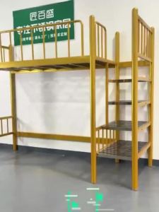 [CozyNest ]Stainless Steel Bunk Bed Loft Double Deck Single Bed Upper Bed Lower Desk Loft Bed Frame