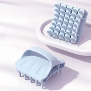 Silicone Scalp Massager Hair Brush Wet And Dry Use Shampoo Brush For Head Massage