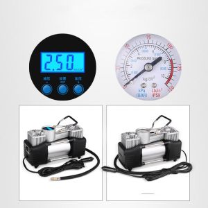 [BH 6 Tháng] Bơm lốp ô tô tự ngắt màn hình led công suất lớn kết hợp đèn pin bơm xe hơi xe máy bóng chuyền bơm lốp ô tô 2 xi lanh ngắt tự dộng màn hình led  máy bơm lốp oto  xe hơi 2 xy lanh kết hợp đèn pin cho xe 457 chỗ