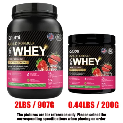 QIUMI Whey Protein Powder for Muscle Building Workout Supplement with BCAA Weight Management Drink for Men and Women Whey Protein Supplements Creatine Powder Boost Energy Double Rich Chocolate 2 LBS