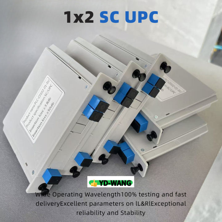 SC UPC 1X2 Splitter Fiber Optical FTTH SC UPC 1/2 PLC Splitter Planar ...