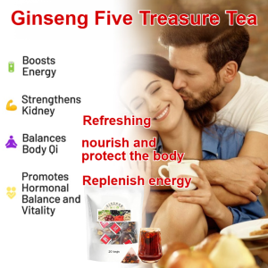 Mens Health Ten Treasures Tea Mens Tonic Tea Men Health Tea Ginseng Goji Berry Tea Combination Flower Tea Strengthens Yang and Nourishes Kidneys人参五宝茶 男人保健茶