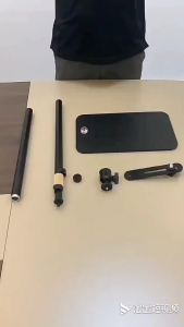 LZD  Projector Desktop Bracket Metal Tray Floor Retractable Corner Bedside Punch-Free Hidden Projector Bracket