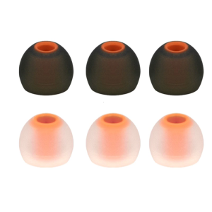 6PCS Comfortable Silicone Eartips with Antibacterialed Coating for T180a T280a T380a T110bt T115bt Long Use