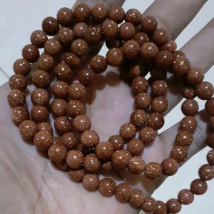 Tasbih Batu Pasir Emas Natural 99 Butir