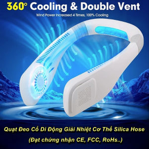 Quạt Đeo Cổ Di Động Giải Nhiệt Cơ Thể Silica Hose (Đạt chứng nhận CE FCC RoHs..) - WorldMart