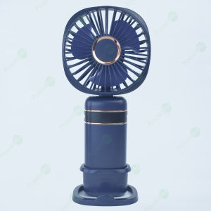 POWERPH Mini Fan Rechargeable Portable Electric Fan With 5 Wind Speed And Lightweight Handheld 5000mAh Battery Suitable for Travel Commute Classroom And Work with Mobile Phone Stand