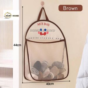 HOME+HOUND Underwear Socks Hanging Bag Organizer Storage Bag Multipurpose Panty Bra Socks Hanging Bag Space Saver Mesh Bag Foldable Wall Shelf Clothespin Bag