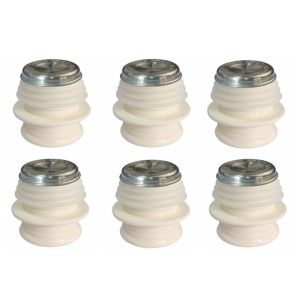 MOUSSE 6Pcs เหล็กไร้สนิม จุกขวดกระติกน้ำร้อน ถอดเปลี่ยนได้ ฉนวนกันความร้อน หมวกใส่น้ำร้อน สะดวกสบายๆ สากลสากลสากล เครื่องปิดผนึกขวด อุปกรณ์เสริมหมวกน้ำ