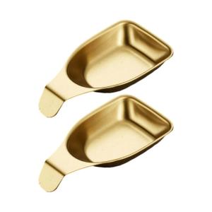 Stainless Steel Dipping Dishes With Textured Finish Multipurpose Miniature Bowls For Spices Sauces Home Entertaining