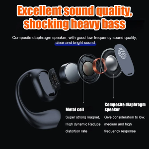 Bluetooth Headset 99H Endurance Real Bone Conduction Ear Hanging Bluetooth Headset