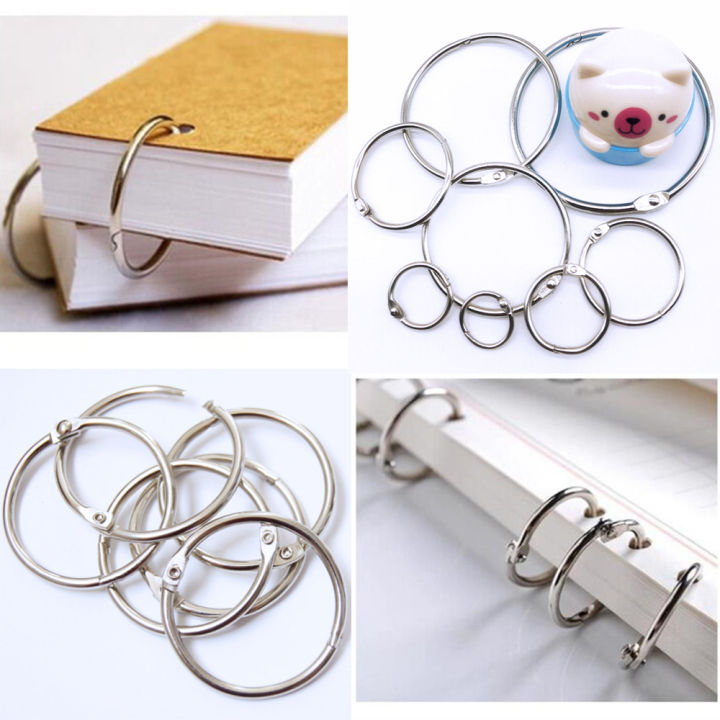 5pcs Ring Binder for file folders, hole punched paper, filing memos, notes,  Chipboard filing, filing card stocks, binders ring holder, DIY Projects and  Crafts