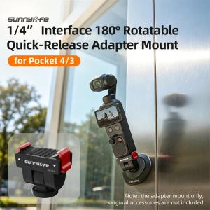 Adjustable Quick Release Adapter Mount for DJI Osmo Pocket 4 / 3 180 Degree Tilt Adapter Stand Camera Accessory