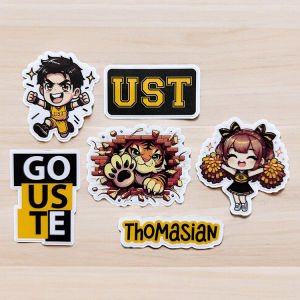 UST Waterproof Tumbler Stickers | Matte-Laminated Vinyl (6 stickers per pack)