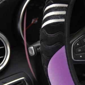 [COD] dfgje 38cm Elastic Warm Anti-slip Wheel Cover 15 Car Steering Wheel Cover Plush Little Monster Car Styling Car Accessories for Women