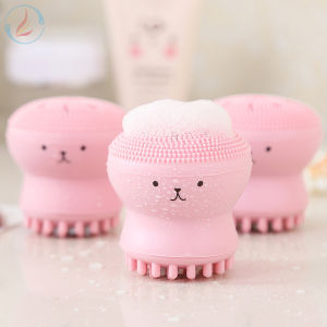 Silicone octopus facial cleansing brush beauty instrument makeup brush silicone facial cleansing instrument