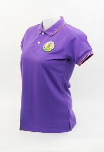 💥Sale💥เสื้อโปโล สีม่วง กรมวิชาการเกษตร ผ้าเกรดแบรนด์เนม นุ่มลื่นใส่สบาย
