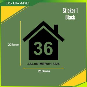 Waterproof Bin Sticker for Home DS Brand M