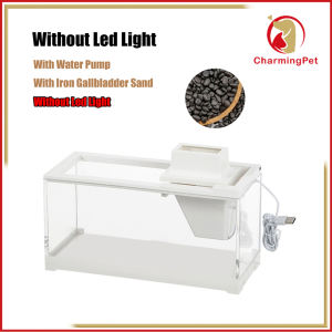 Fish Tank Desktop 1.5 Gallon Acrylic Aquarium with Air Pump & LED Light Small Fish Tank for Betta Fish Starter Kit Smart Tank