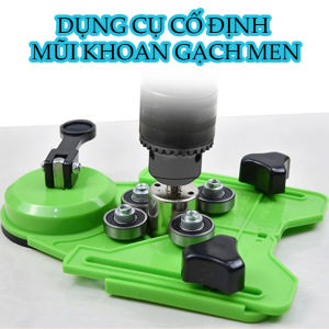 Dụng Cụ Cố Định Mũi Khoan Kính Gạch Men Bộ định vị lỗ khoan trên các bề mặt trơn đa năng cho mũi khoan từ 4-83mm