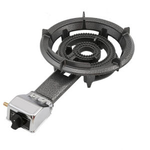 Fierce stove 21A 31A Heavy Duty Single Burner Cast Iron Automatic Ignition Manual Ignition Gas Stove Outdoor Indoor Home Restaurant Barbecue Big fire Large flame area High temperature resistance