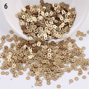ADAM 2000pcs 4mm Home Decor DIY Jewelry Embellishment Wedding Shiny Nail Art Faceted Bead Sewing Accessaries Round Paillettes Paillette Loose Sequin