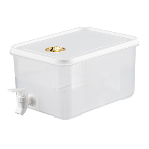 Refrigerator Dispenser 5L Clear Water Jugs With Ergonomic Faucet For Family Outdoor Use