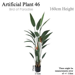 ⭐BIRD OF PARADISE⭐ Artificial Plant Decor Tree Indoor Plant Decoration Plant Home Decor Office Plant Lobby Plant Decoration Artificial Greenery Indoor Tree Artificial Plant Decoration Indoor Plant Decor for Home Office Hotel Lobby Interior Decoration